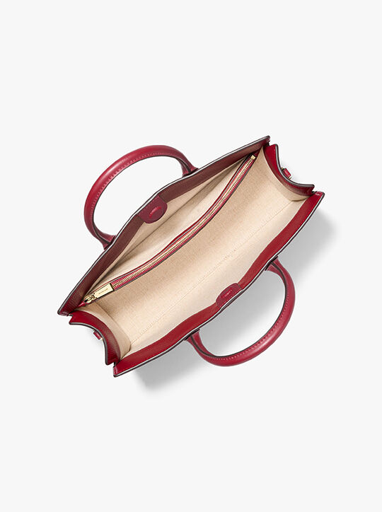 michael kors حقيبة سكارليت الجلدية متوسطة الحجم