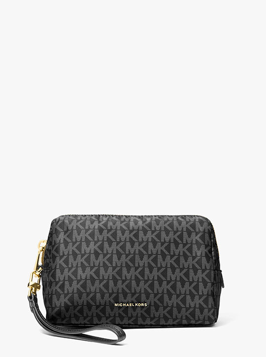 Zadie Small Signature Logo Wristlet michael kors zadie small signature logo wristlet