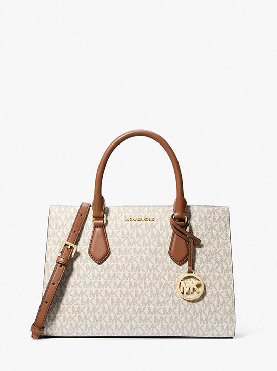 michael kors sheila medium logo satchel