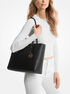 Charlotte Large Saffiano Leather 3-in-1 Tote Bag michael kors charlotte large saffiano leather 3 in 1 tote bag