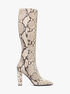 Carly Python Embossed Leather Boot michael kors carly python embossed leather boot