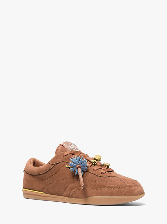 Nolan Embellished Suede Sneaker michael kors nolan embellished suede sneaker