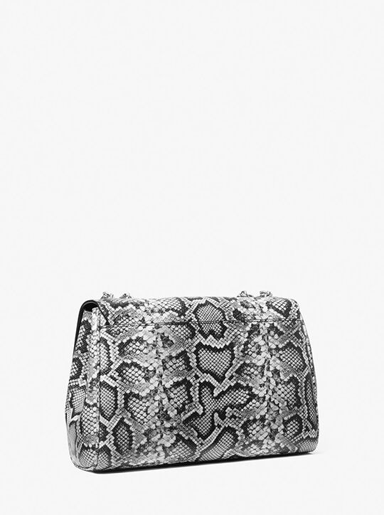 Parker Extra-Large Snake Embossed Leather Shoulder Bag michael kors parker extra large snake embossed leather shoulder bag