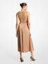 Lace Trim Satin Charmeuse Dress michael kors lace trim satin charmeuse dress