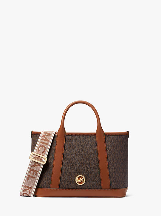 michael kors luisa small signature logo satchel