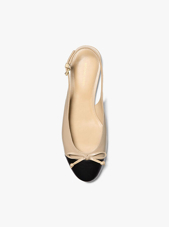 Piper Leather Slingback Ballet Flat michael kors piper leather slingback ballet flat