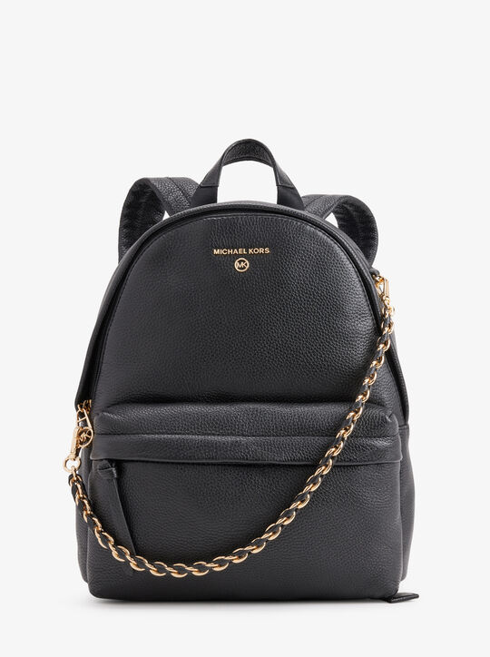 Slater Medium Pebbled Leather Backpack michael kors slater medium pebbled leather backpack