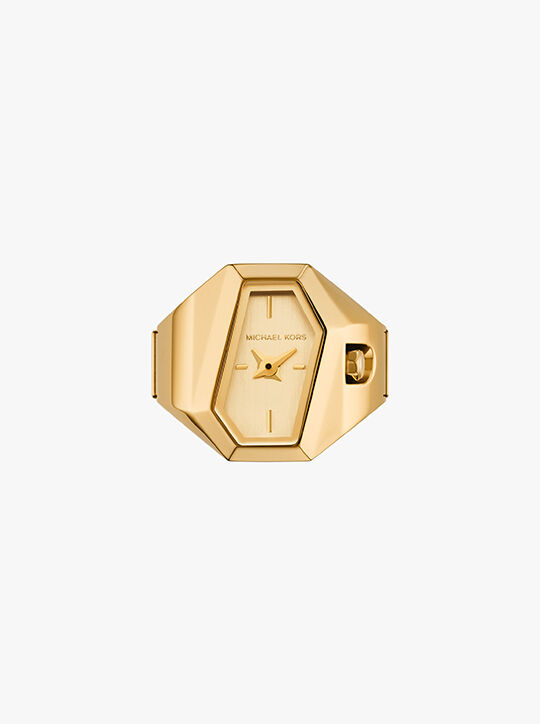 Suri Gold-Tone Ring Watch michael kors suri gold tone ring watch