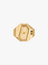 Suri Gold-Tone Ring Watch michael kors suri gold tone ring watch