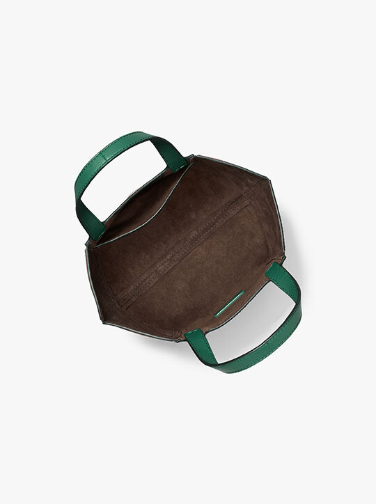 michael kors jordi small leather tote bag