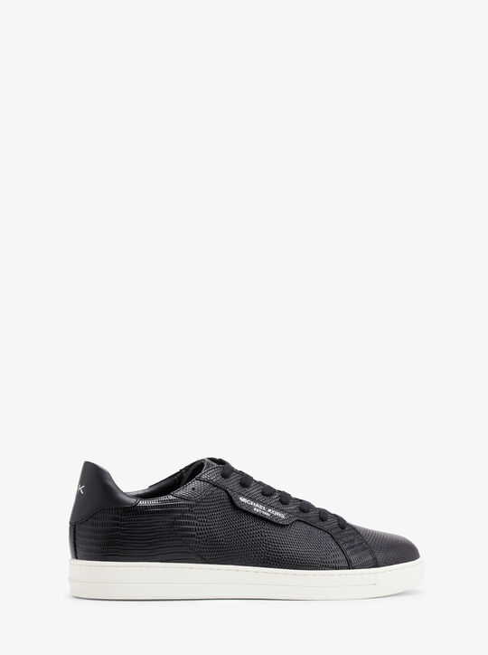 Keating Lizard Embossed Leather Sneaker michael kors keating lizard embossed leather sneaker