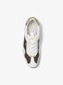 michael kors raina signature logo platform trainer