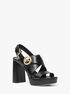 Vera Leather Platform Sandal michael kors vera leather platform sandal