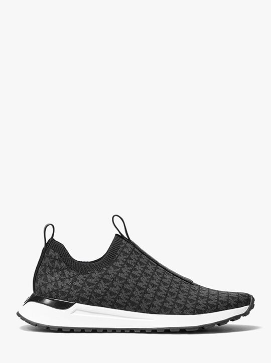 Miles Logo Jacquard Slip-On Sneaker michael kors miles logo jacquard slip on sneaker