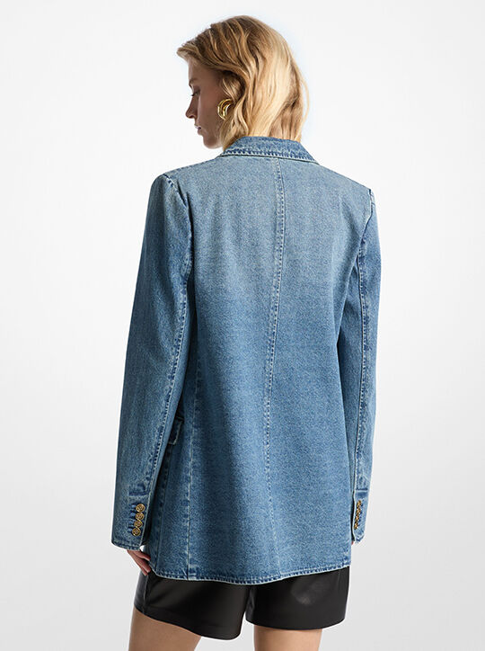 michael kors denim blazer