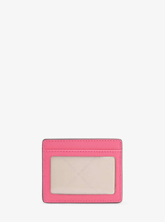 michael kors jet set travel large leather card case