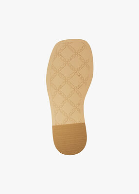 michael kors milan signature logo slide sandal