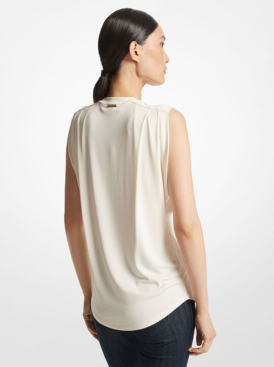 michael kors matte jersey sleeveless t shirt
