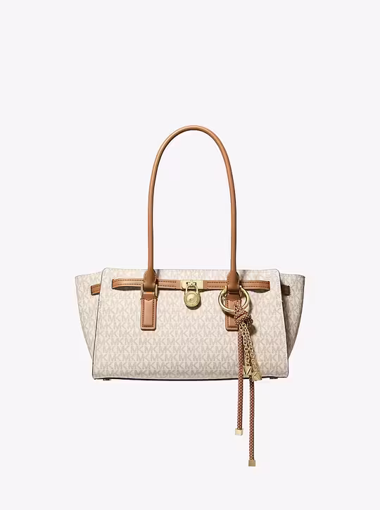 michael kors hamilton moderne small signature logo satchel