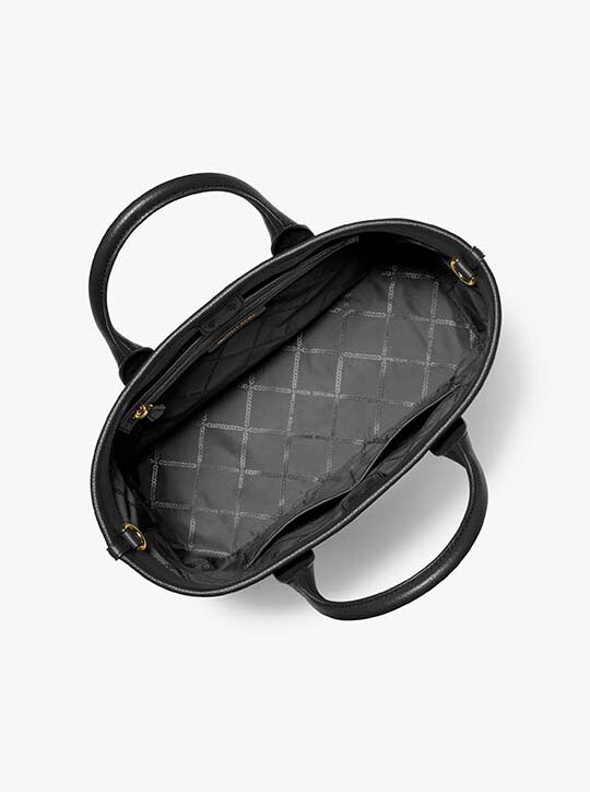 michael kors luisa medium pebbled leather tote bag