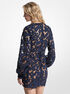 michael kors paisley lace blouson sleeve dress