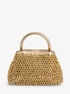 michael kors limited edition rosie extra small embellished metallic bucket bag
