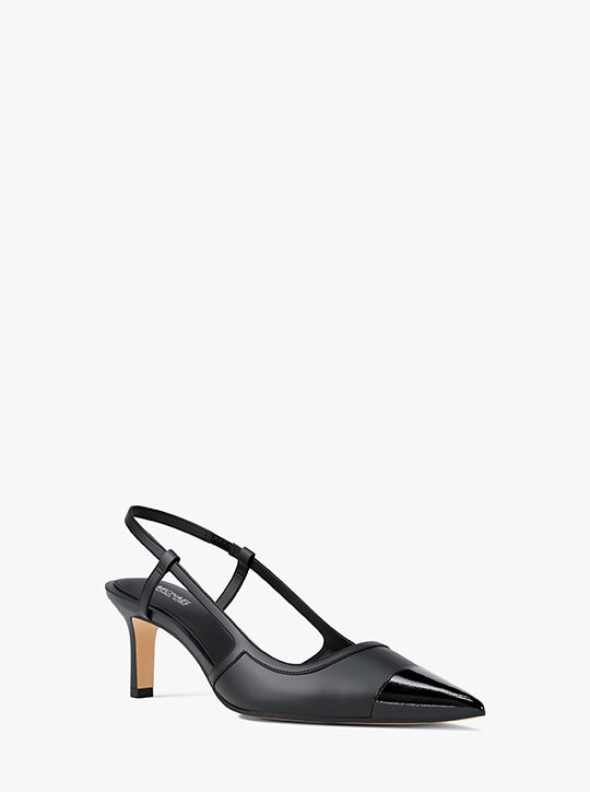 Alora Leather Slingback Pump michael kors alora leather slingback pump