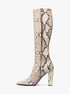 Carly Python Embossed Leather Boot michael kors carly python embossed leather boot