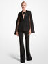 Double Crepe Sablé Tuxedo Cape Jacket michael kors double crepe sabl tuxedo cape jacket