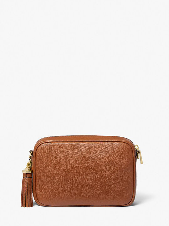 michael kors ginny leather crossbody bag