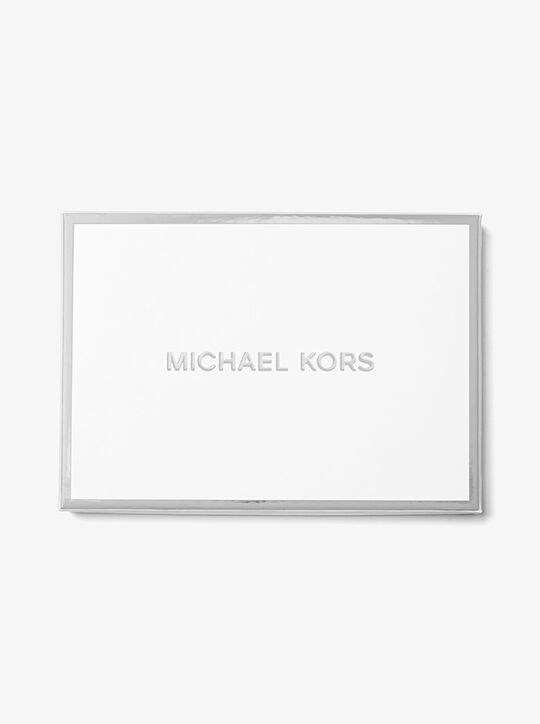 michael kors jet set small crocodile embossed leather card case