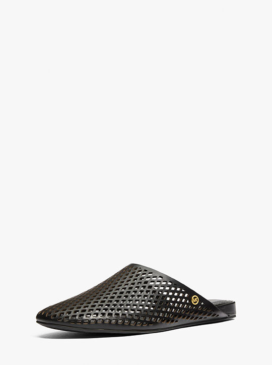 michael kors cady perforated leather mule