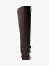 Beverly Quited Suede and Leather Riding Boot michael kors beverly quited suede and leather riding boot