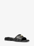 Mandy Leather Slide Sandal michael kors mandy leather slide sandal