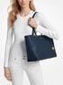 Temple Large Pebbled Leather Tote Bag michael kors temple large pebbled leather tote bag