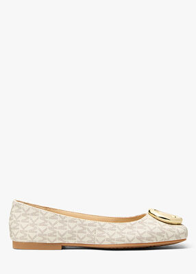 michael kors milan signature logo ballet flat