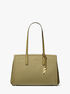 michael kors laila medium signature logo tote bag