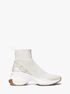 michael kors zuma stretch knit and empire signature logo sock sneaker