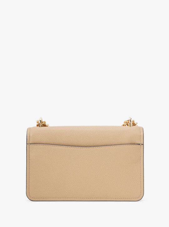 michael kors حقيبة كتف كلير كبيرة من الجلد المحبب قابلة للتحويل