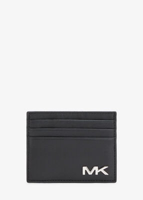 Varick Leather Tall Card Case