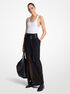 michael kors wool double belted maxi skirt