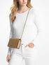 michael kors jet set medium woven leather crossbody bag