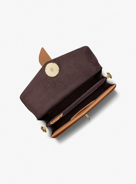Greenwich Medium Logo Shoulder Bag, BRN/ACORN | Michael Kors KWT