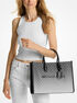 michael kors mirella medium ombr  logo tote bag