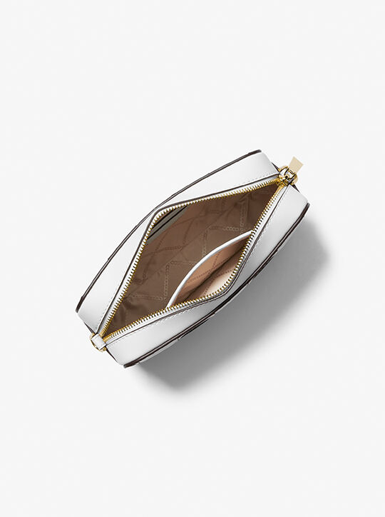 Ginny Medium Woven Leather Crossbody Bag michael kors ginny medium woven leather crossbody bag