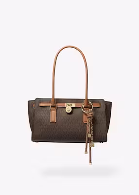 michael kors hamilton moderne small signature logo satchel