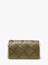 Jet Set Medium Woven Leather Crossbody Bag michael kors jet set medium woven leather crossbody bag