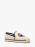 michael kors hastings two tone cotton blend canvas espadrille