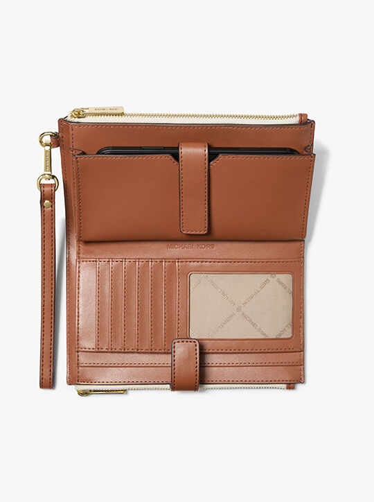 michael kors jet set travel signature logo smartphone wallet