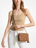 Ginny Medium Woven Leather Crossbody Bag michael kors ginny medium woven leather crossbody bag